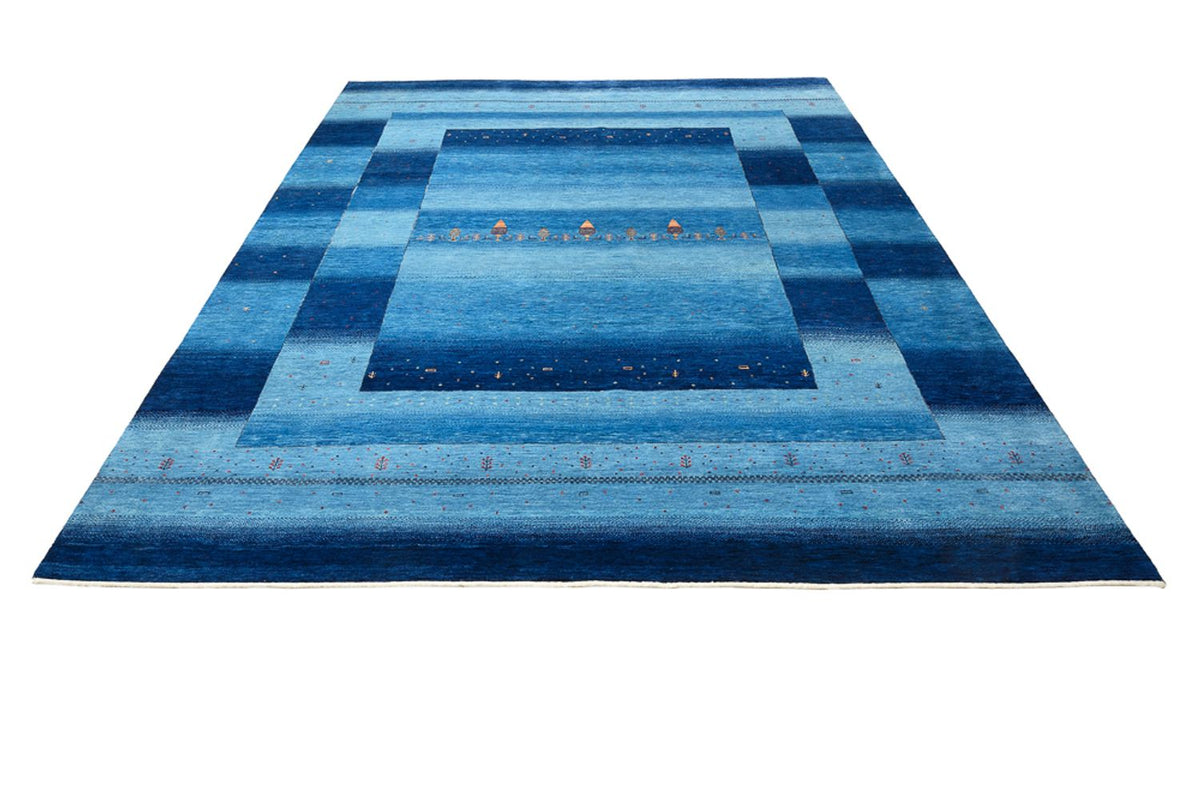 Tappeto Gabbeh - Loribaft Indus - 303 x 241 cm - blu mare