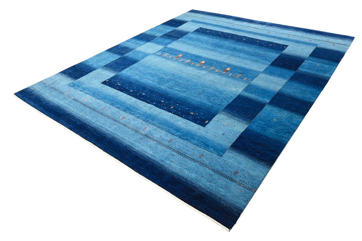 Tappeto Gabbeh - Loribaft Indus - 303 x 241 cm - blu mare