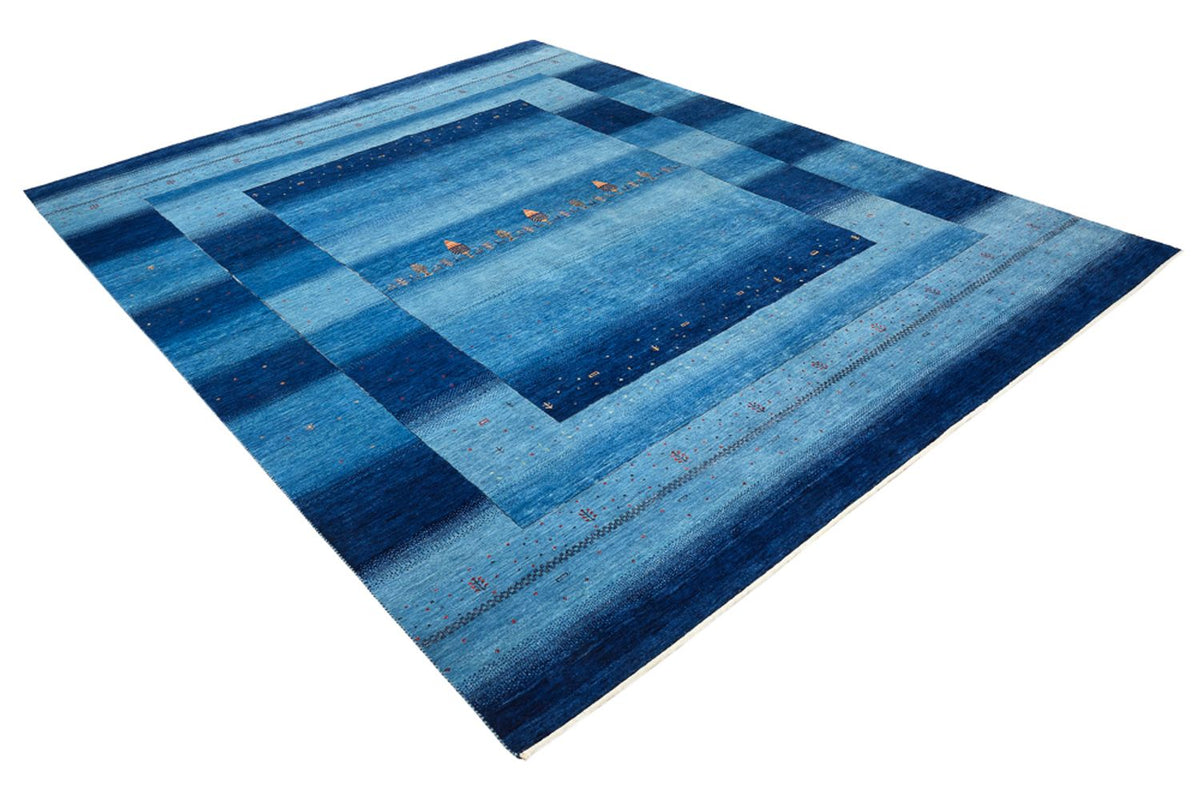 Tappeto Gabbeh - Loribaft Indus - 303 x 241 cm - blu mare