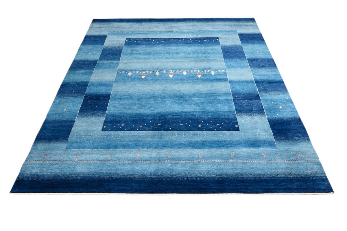 Tappeto Gabbeh - Loribaft Indus - 303 x 241 cm - blu mare
