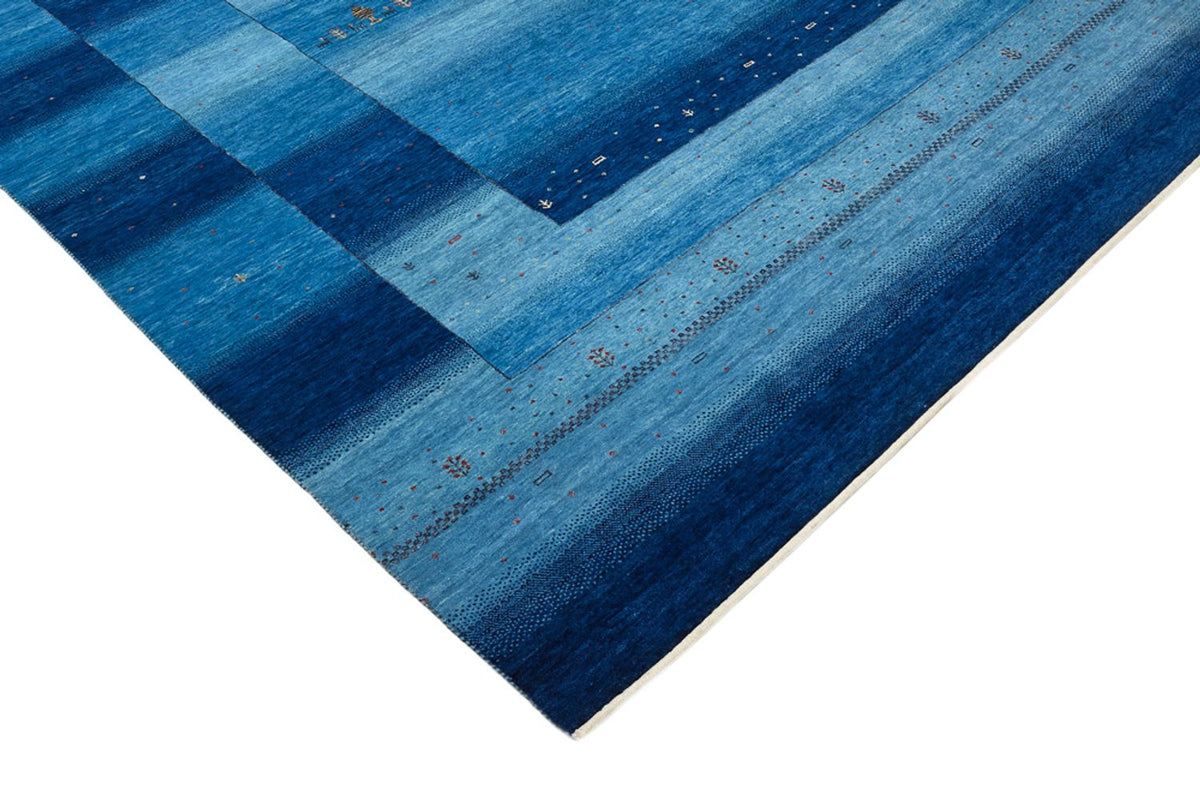 Tappeto Gabbeh - Loribaft Indus - 299 x 250 cm - blu mare