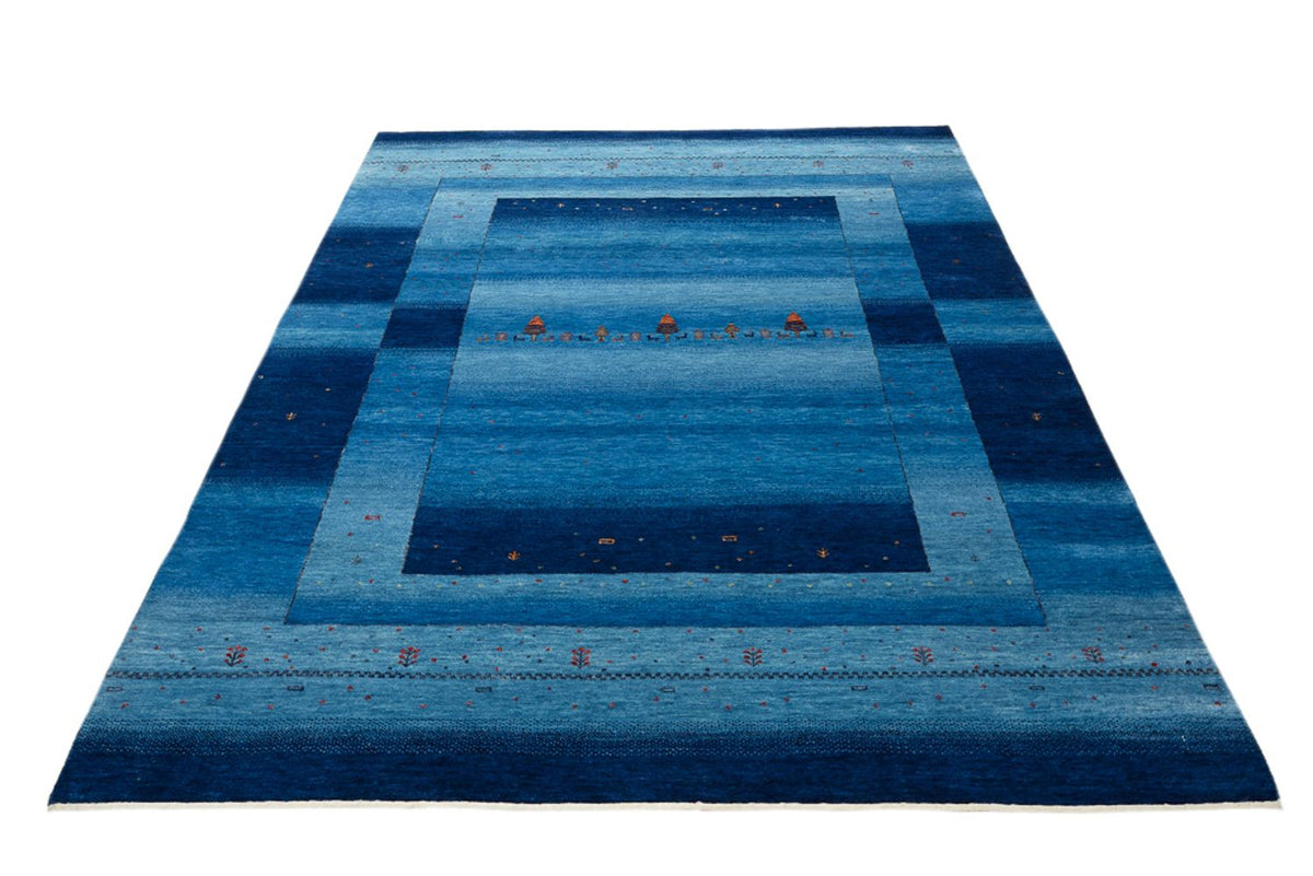 Tappeto Gabbeh - Loribaft Indus - 232 x 177 cm - blu mare