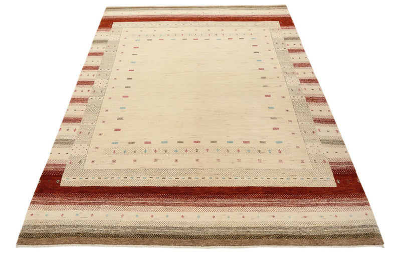 Tappeto Gabbeh - Loribaft Indus - 205 x 152 cm - beige chiaro