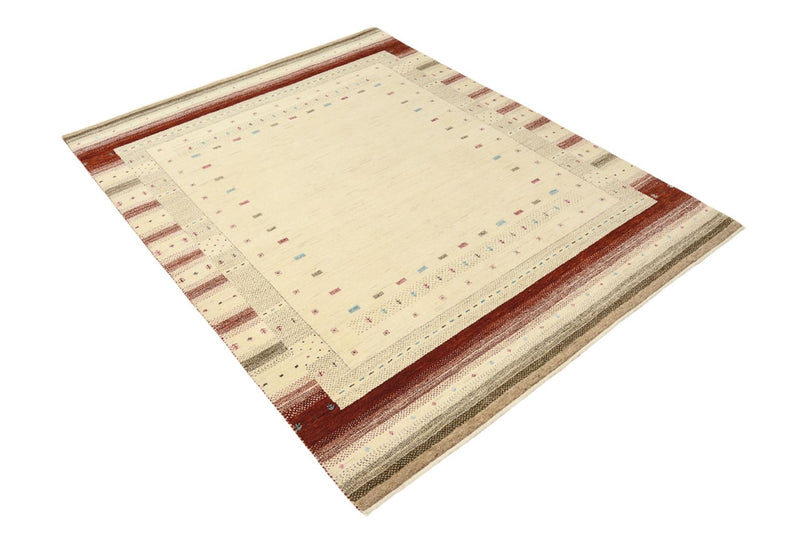 Tappeto Gabbeh - Loribaft Indus - 198 x 156 cm - beige chiaro