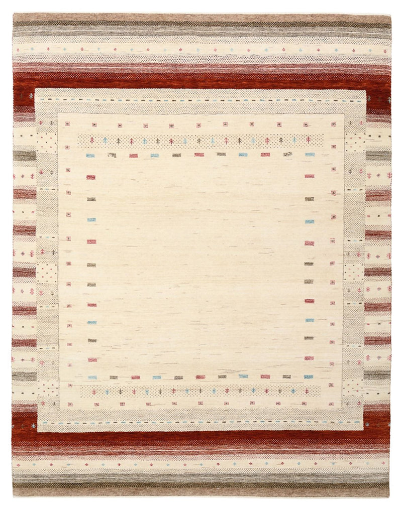 Tappeto Gabbeh - Loribaft Indus - 194 x 154 cm - beige chiaro