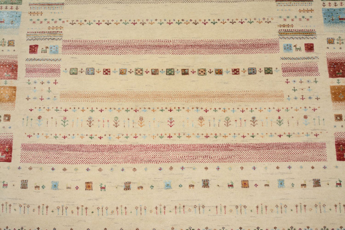 Tappeto Gabbeh - Loribaft Indus - 246 x 174 cm - beige chiaro