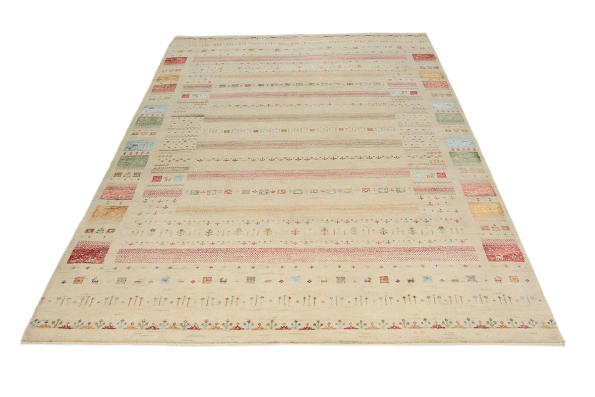 Tappeto Gabbeh - Loribaft Indus - 246 x 174 cm - beige chiaro