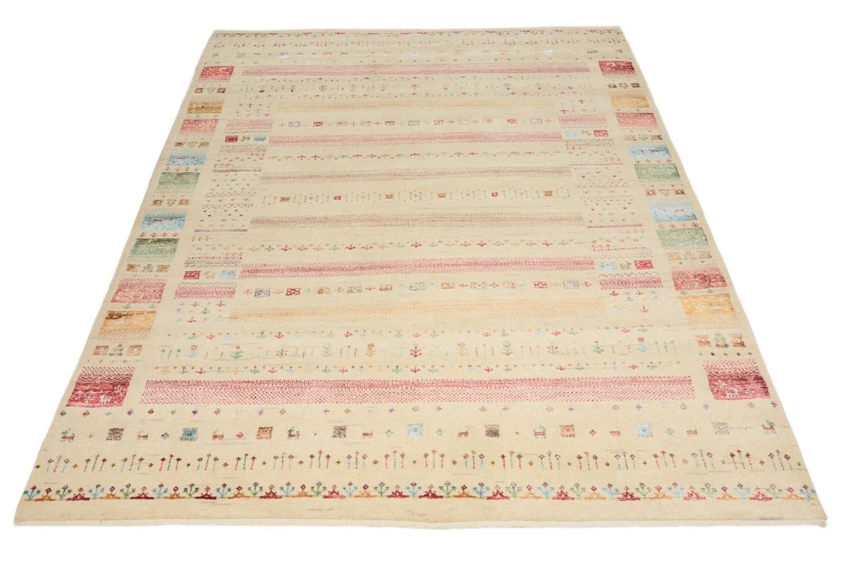 Tappeto Gabbeh - Loribaft Indus - 201 x 155 cm - beige chiaro