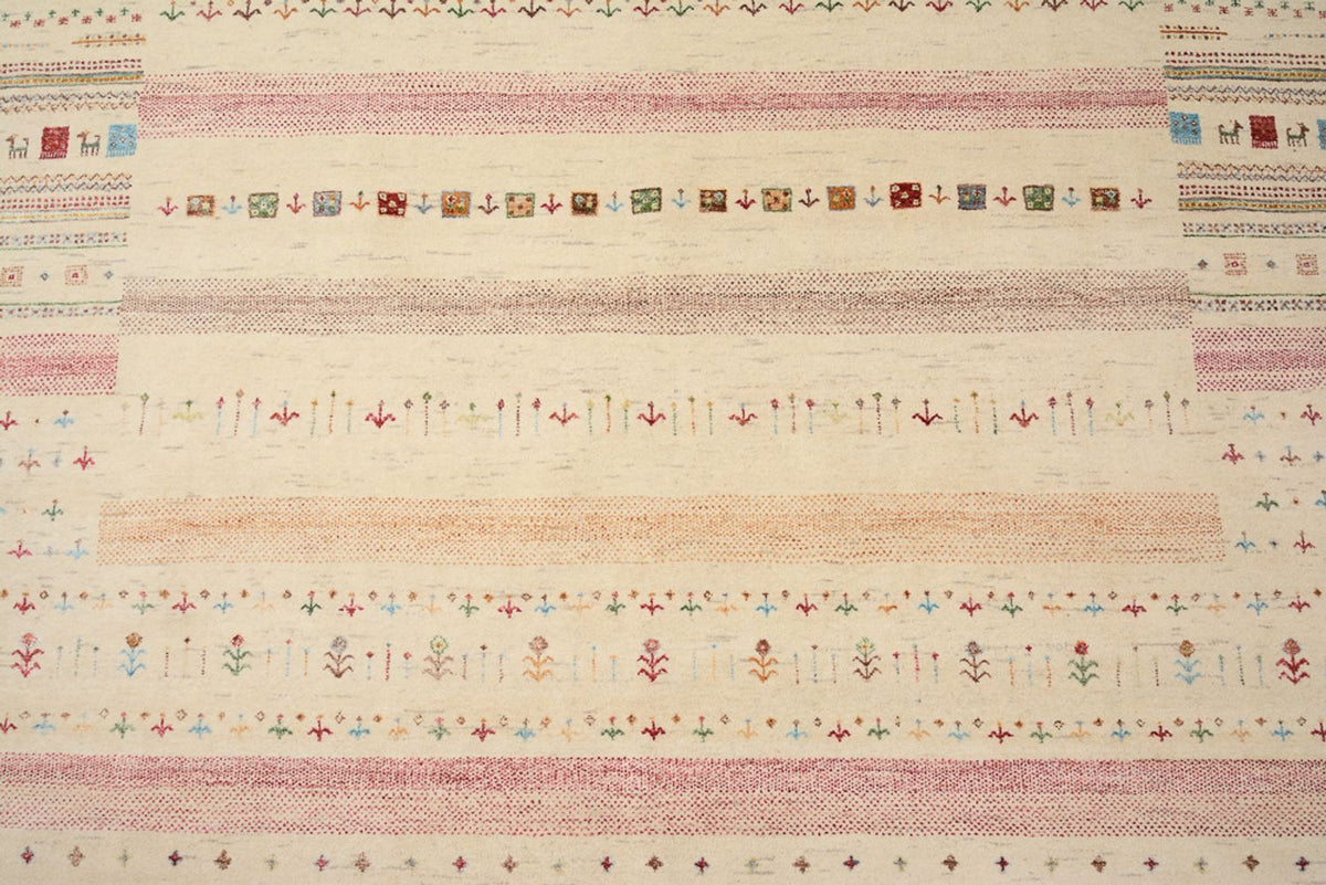 Tappeto Gabbeh - Loribaft Indus - 356 x 251 cm - beige chiaro