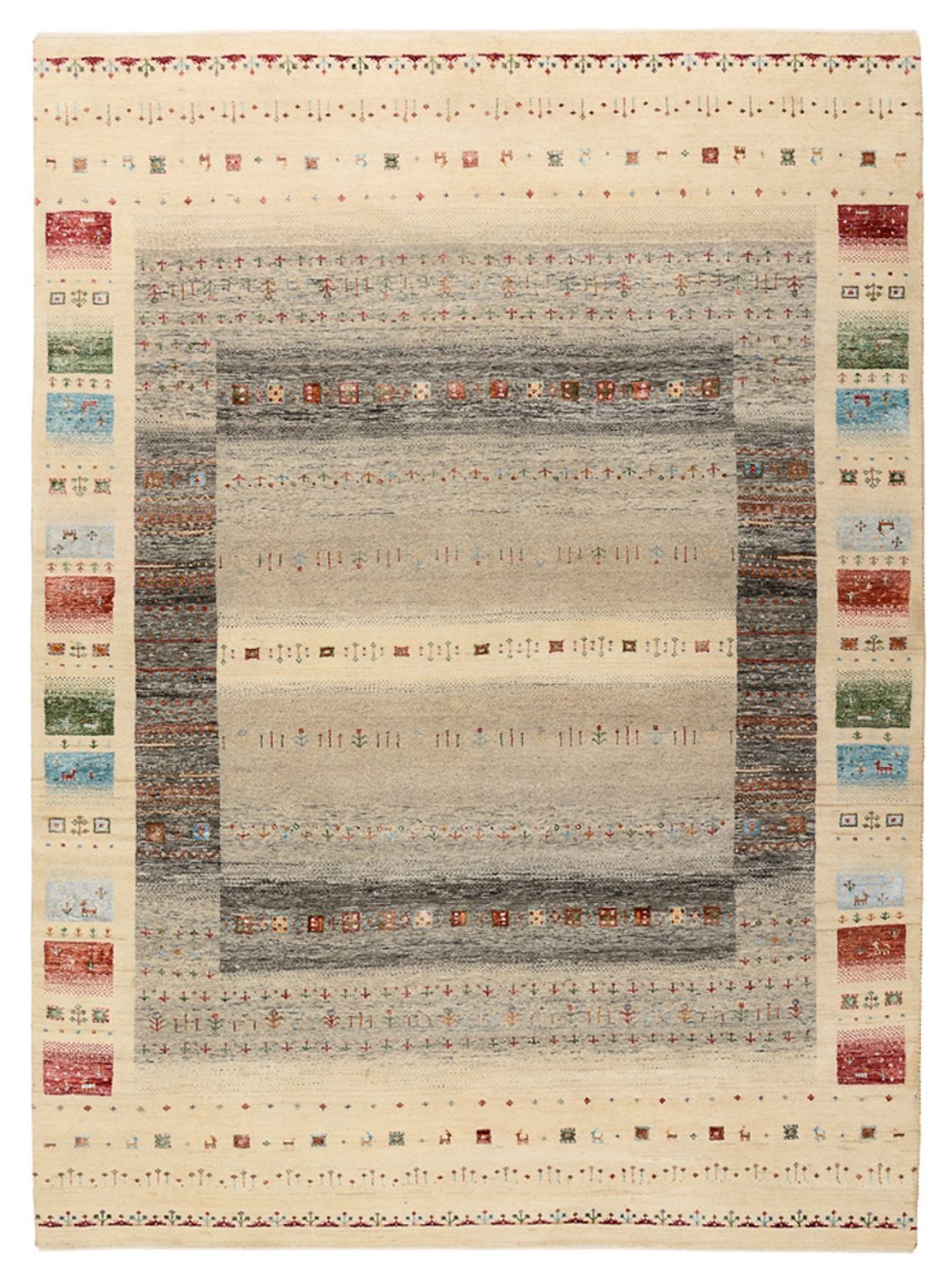 Tappeto Gabbeh - Loribaft Indus - 244 x 177 cm - beige chiaro