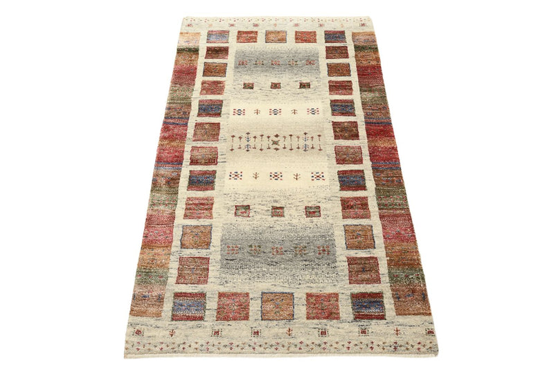 Tappeto Gabbeh - Loribaft Indus - 142 x 76 cm - multicolore