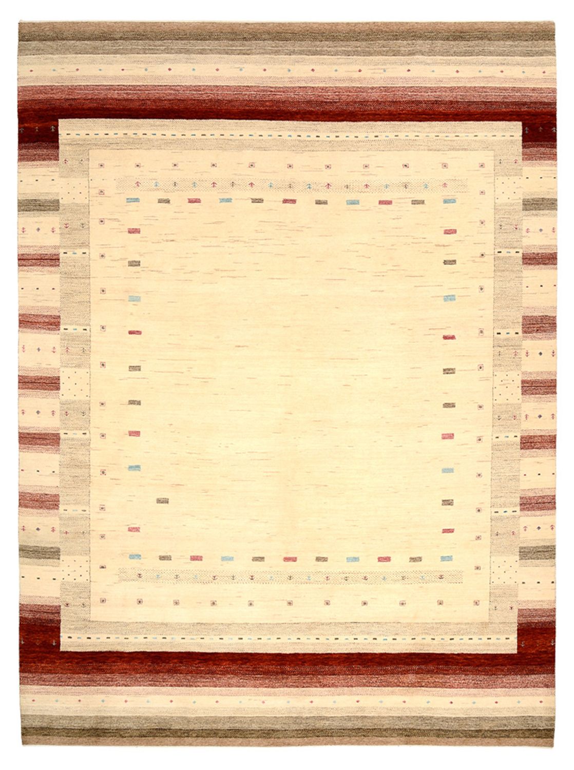 Tappeto Gabbeh - Loribaft Indus - 342 x 254 cm - beige chiaro