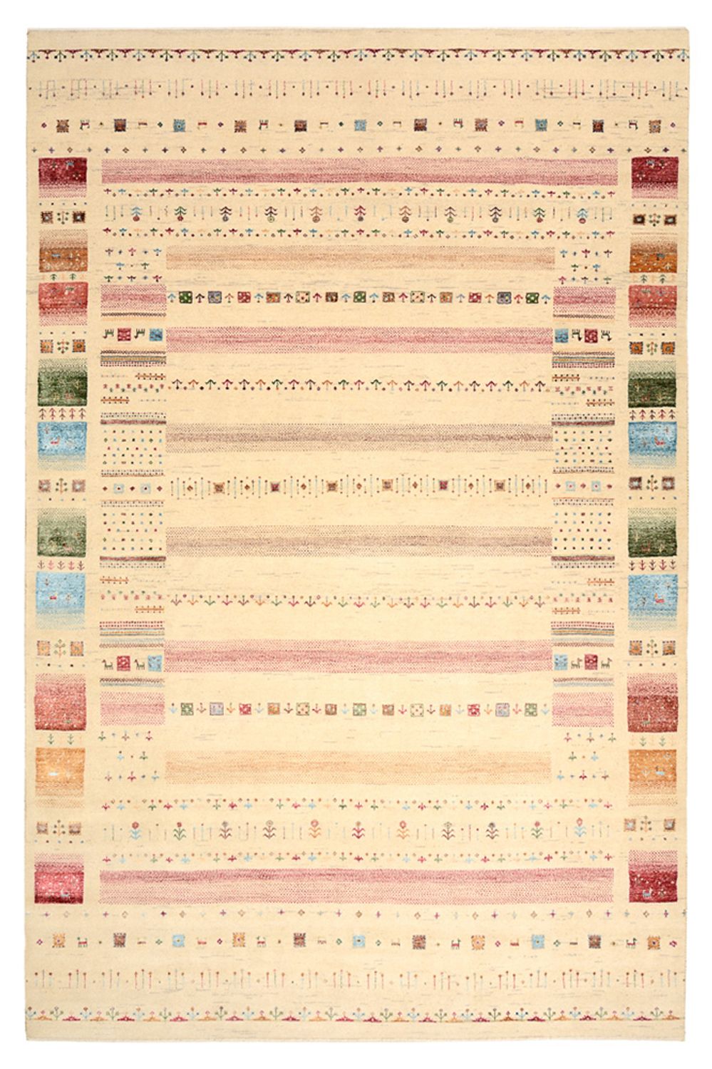 Tappeto Gabbeh - Loribaft Indus - 304 x 200 cm - multicolore