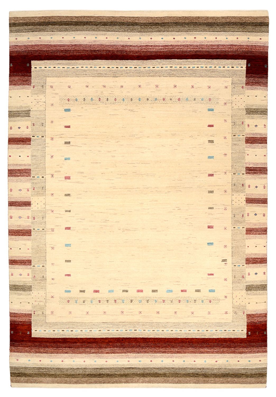 Tappeto Gabbeh - Loribaft Indus - 296 x 203 cm - beige chiaro