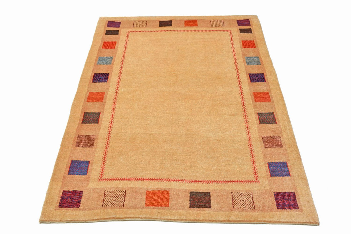 Tappeto Gabbeh - Loribaft Persero - 158 x 104 cm - giallo