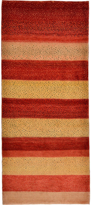 Tappeto corsia Tappeto Gabbeh - Loribaft Persero - 202 x 86 cm - rosso