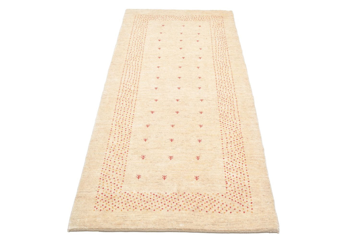Tappeto corsia Tappeto Gabbeh - Loribaft Persero - 197 x 84 cm - naturale