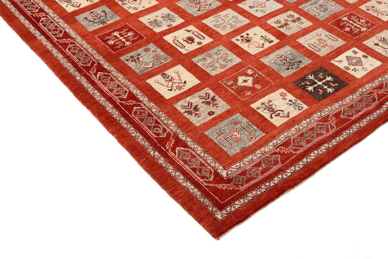 Tappeto Gabbeh - Loribaft Persero - 258 x 173 cm - rosso