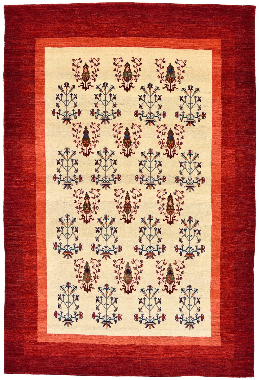 Tappeto Gabbeh - Loribaft Persero - 298 x 200 cm - rosso