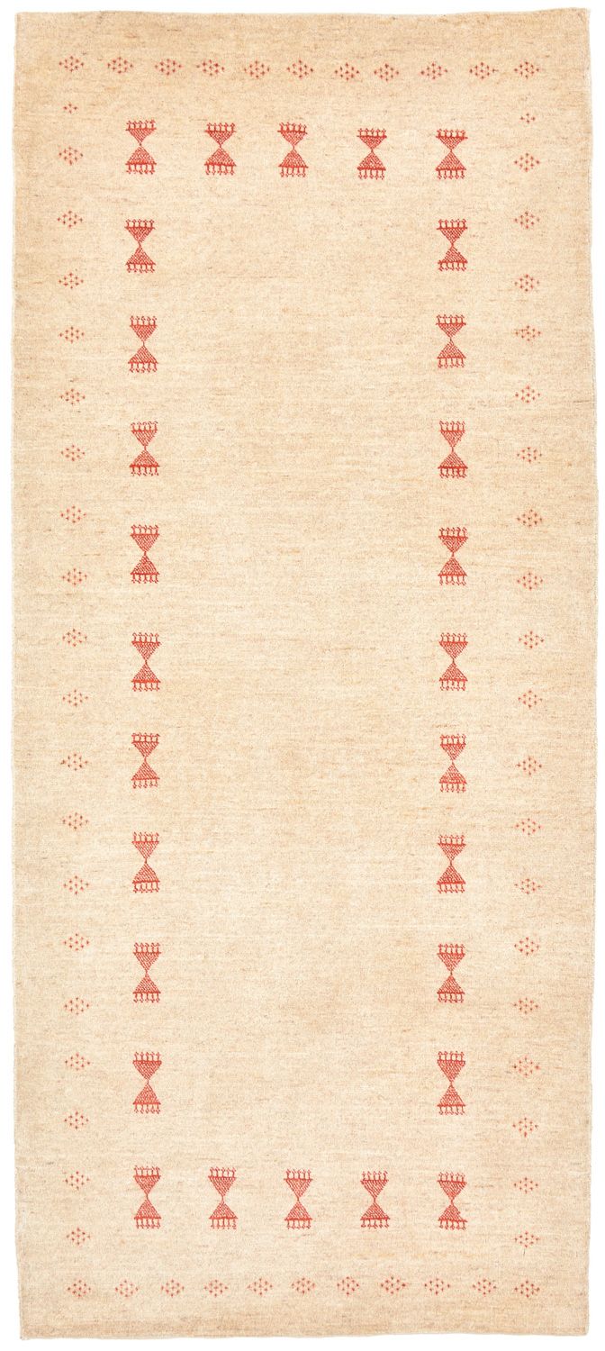 Tappeto corsia Tappeto Gabbeh - Loribaft Persero - 201 x 85 cm - beige