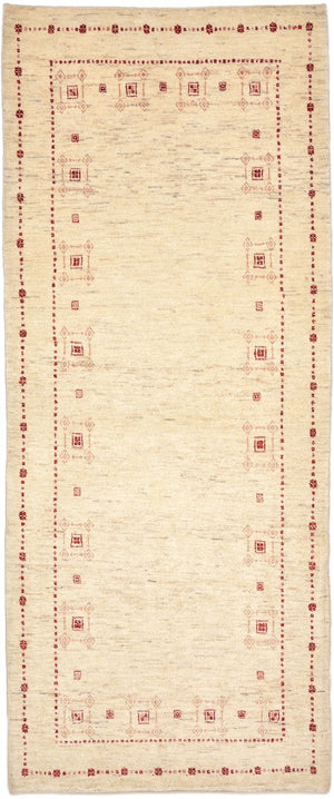 Tappeto corsia Tappeto Gabbeh - Loribaft Persero - 202 x 82 cm - naturale