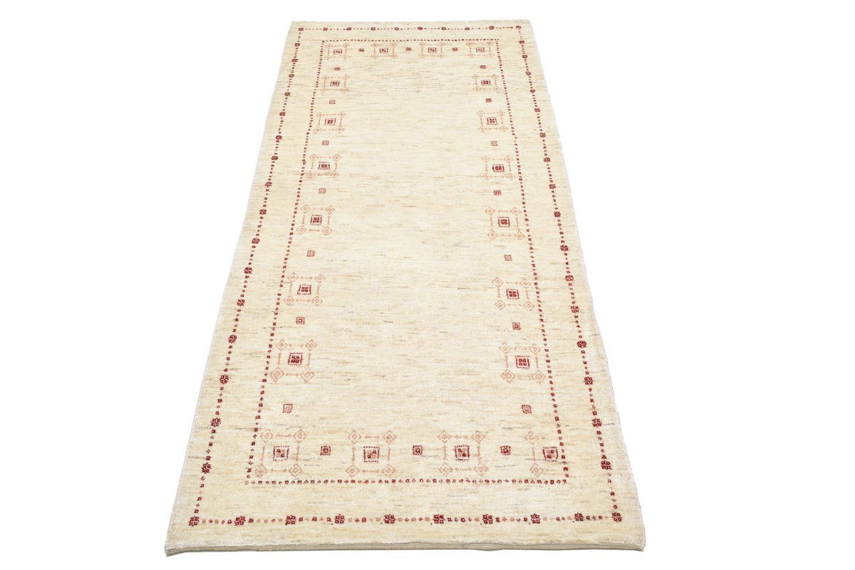Tappeto corsia Tappeto Gabbeh - Loribaft Persero - 202 x 82 cm - naturale