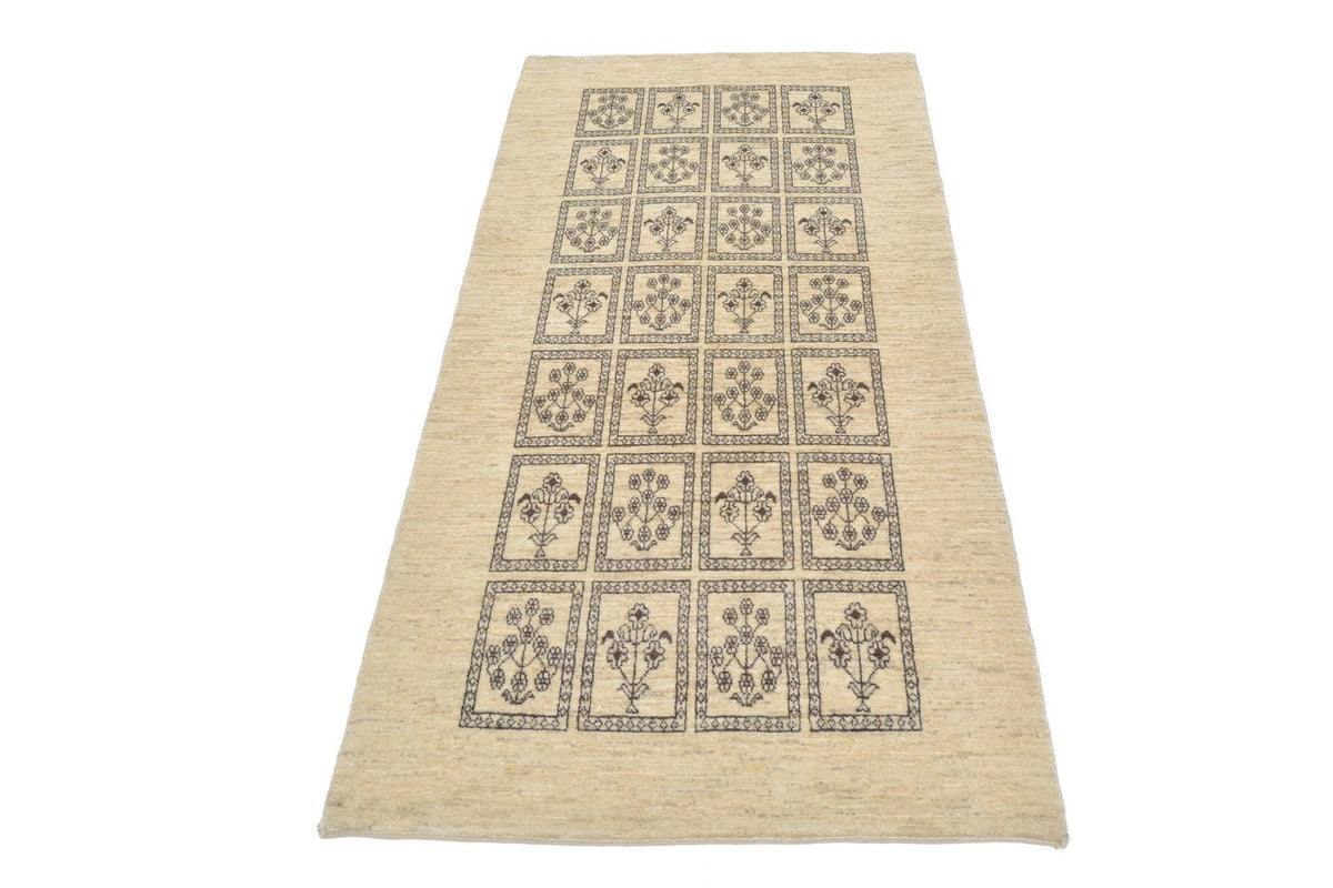 Tappeto corsia Tappeto Gabbeh - Loribaft Persero - 192 x 87 cm - sabbia