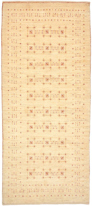 Tappeto corsia Tappeto Gabbeh - Loribaft Persero - 201 x 88 cm - naturale