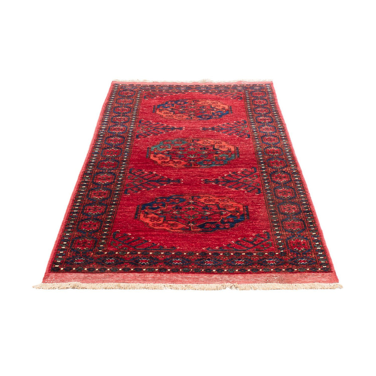 Tappeto corsia Tappeto afgano - 207 x 80 cm - rosso