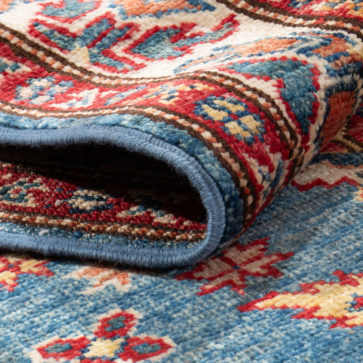 Tappeto corsia Tappeto Ziegler - Kazak - 202 x 72 cm - blu