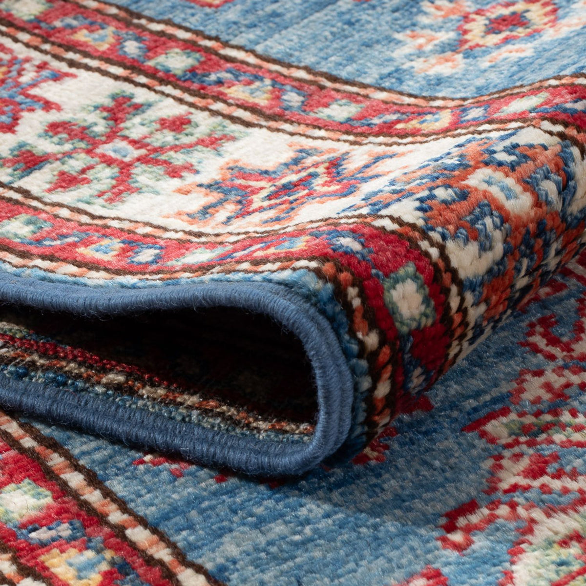 Tappeto corsia Tappeto Ziegler - Kazak - 186 x 58 cm - blu chiaro