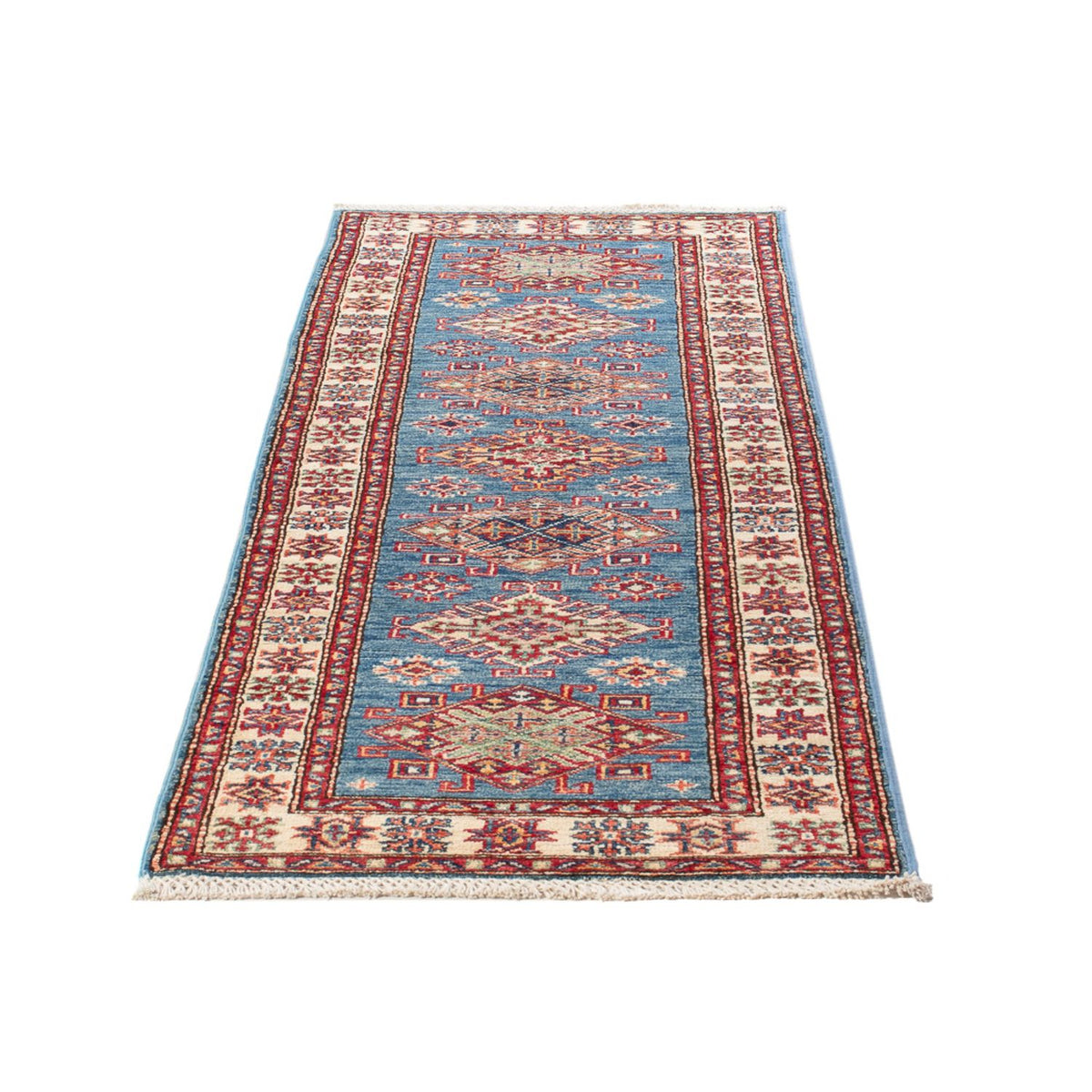 Tappeto corsia Tappeto Ziegler - Kazak - 186 x 58 cm - blu chiaro