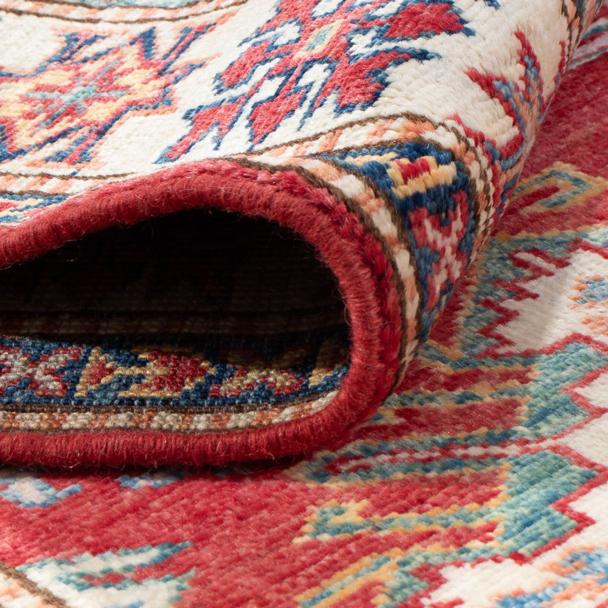 Tappeto corsia Tappeto Ziegler - Kazak - 190 x 73 cm - rosso chiaro