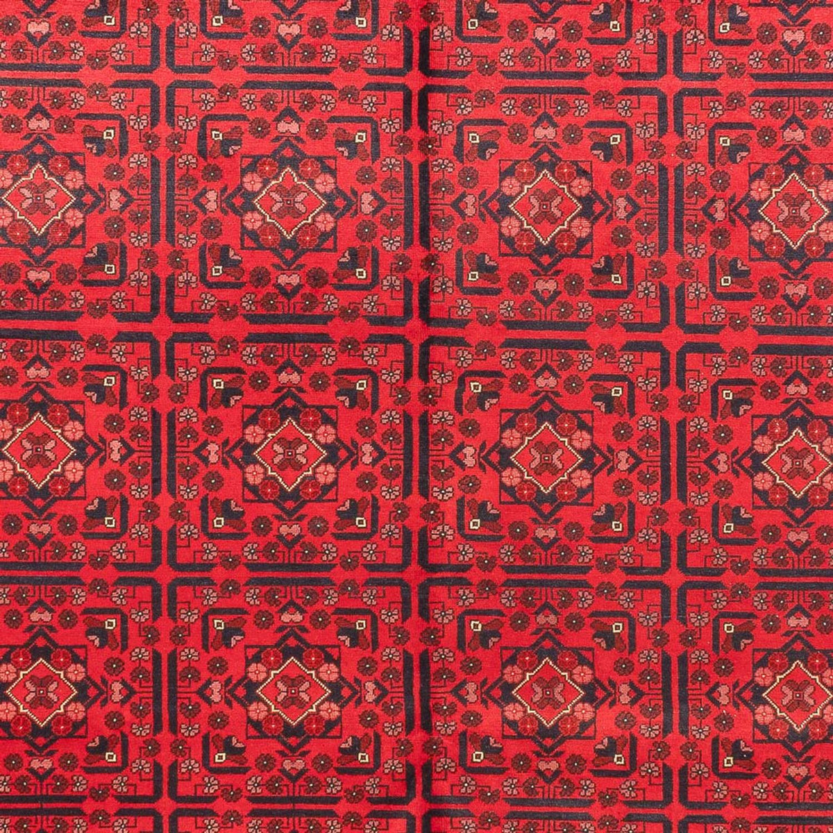 Tappeto afgano - Kunduz - 366 x 297 cm - rosso