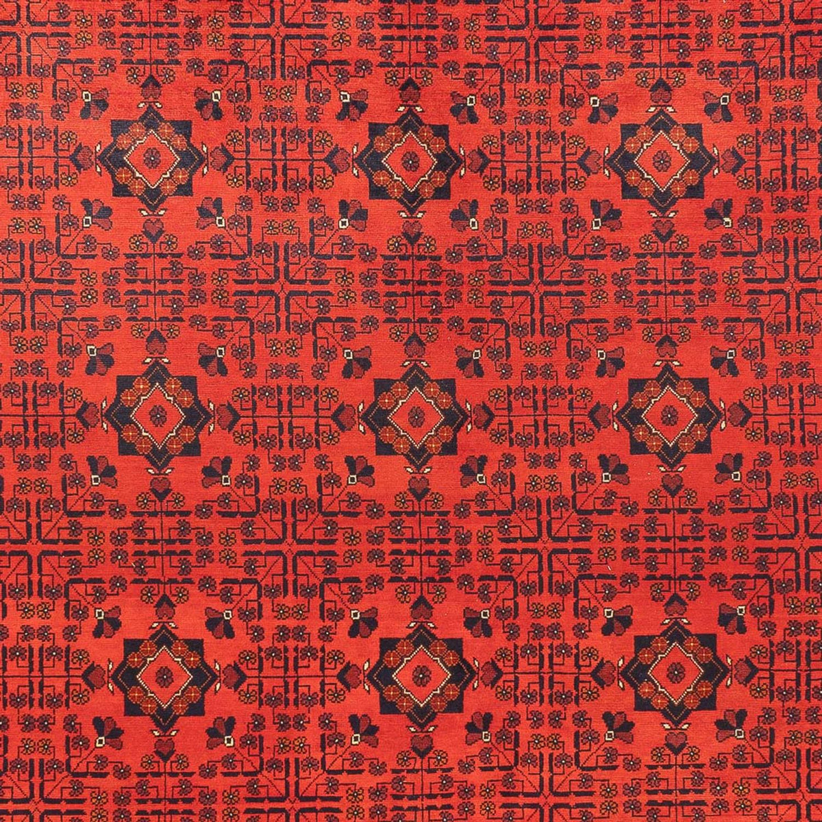 Tappeto afgano - Kunduz - 394 x 299 cm - rosso