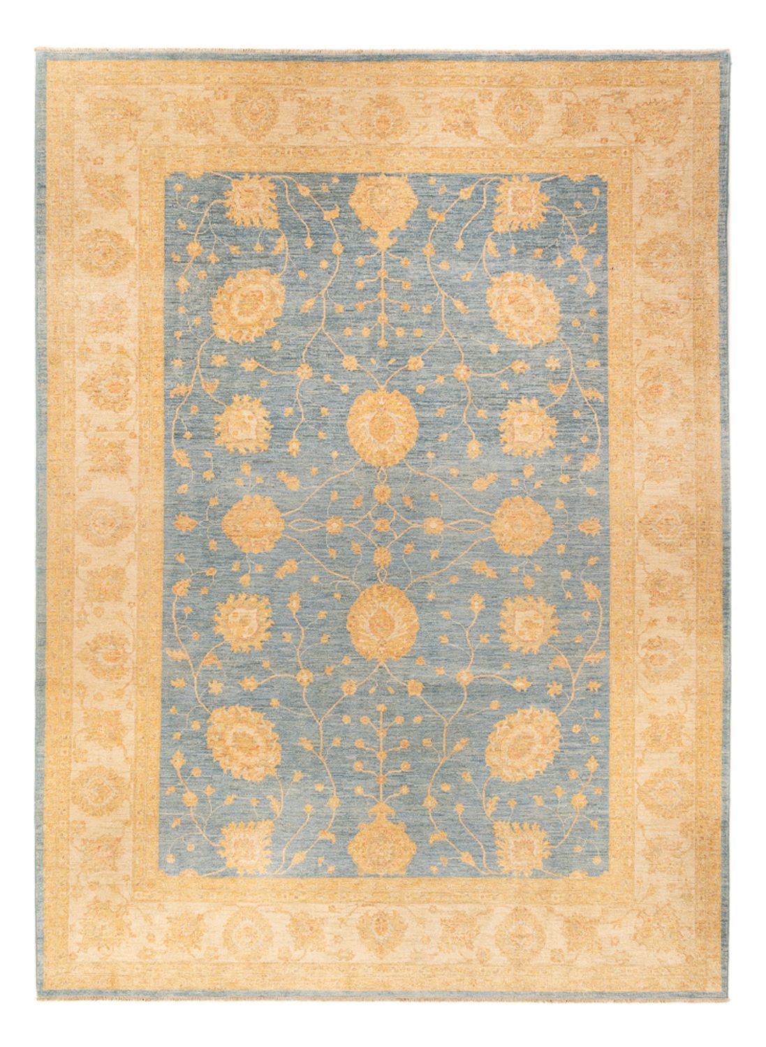 Tappeto Ziegler - 369 x 273 cm - blu mare