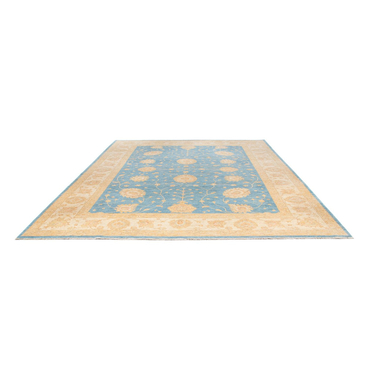 Tappeto Ziegler - 369 x 273 cm - blu mare