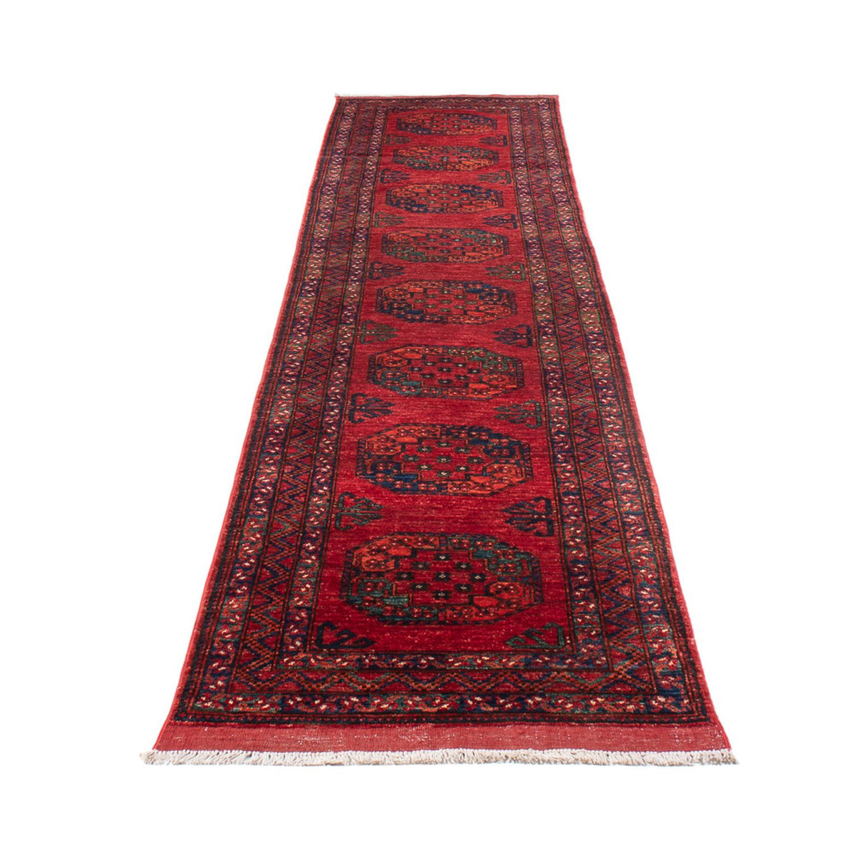 Tappeto corsia Tappeto afgano - 395 x 76 cm - rosso
