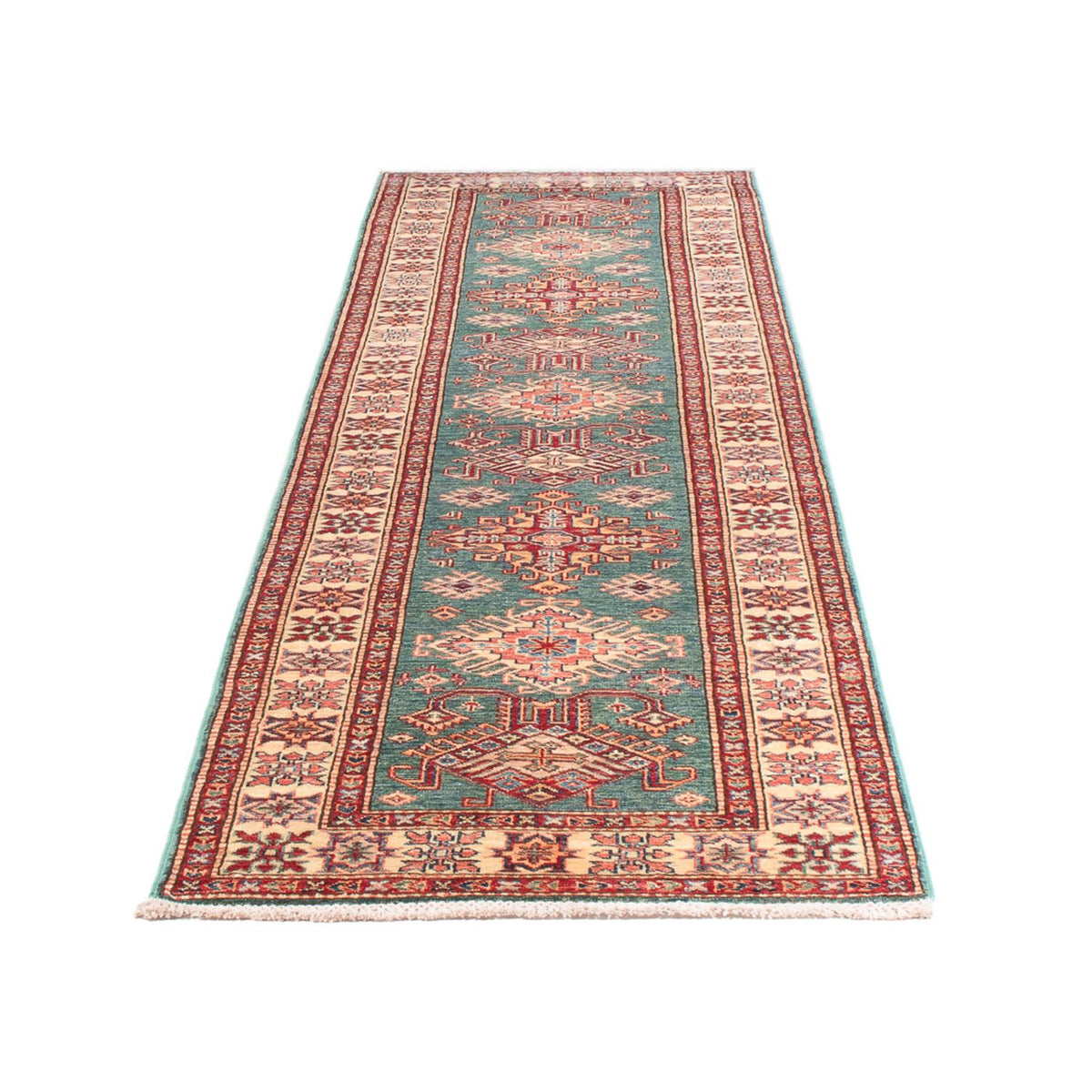 Tappeto corsia Tappeto Ziegler - Kazak - 326 x 80 cm - turchese