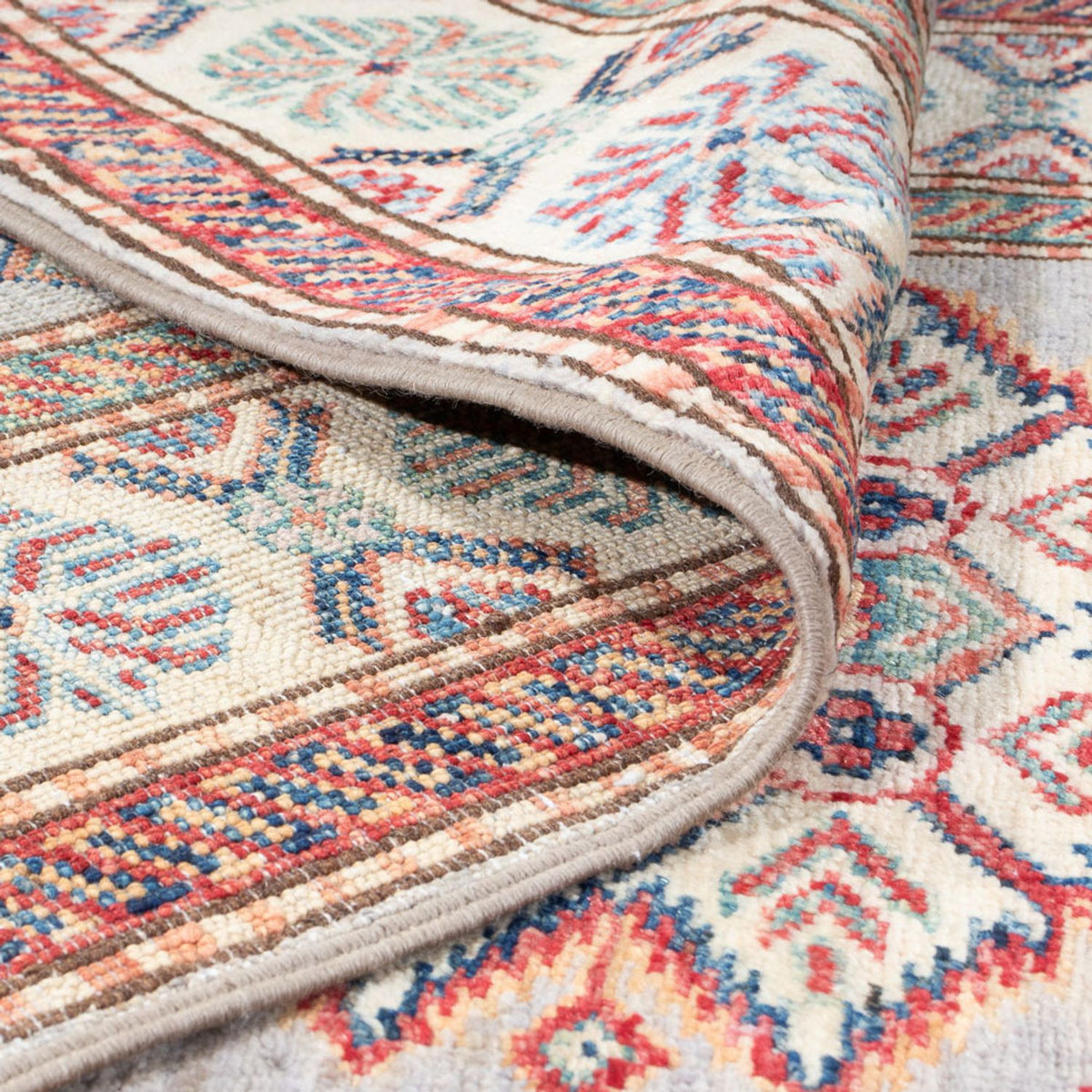 Tappeto corsia Tappeto Ziegler - Kazak - 305 x 80 cm - marrone chiaro