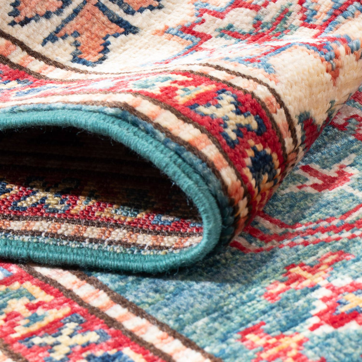 Tappeto corsia Tappeto Ziegler - Kazak - 298 x 82 cm - multicolore