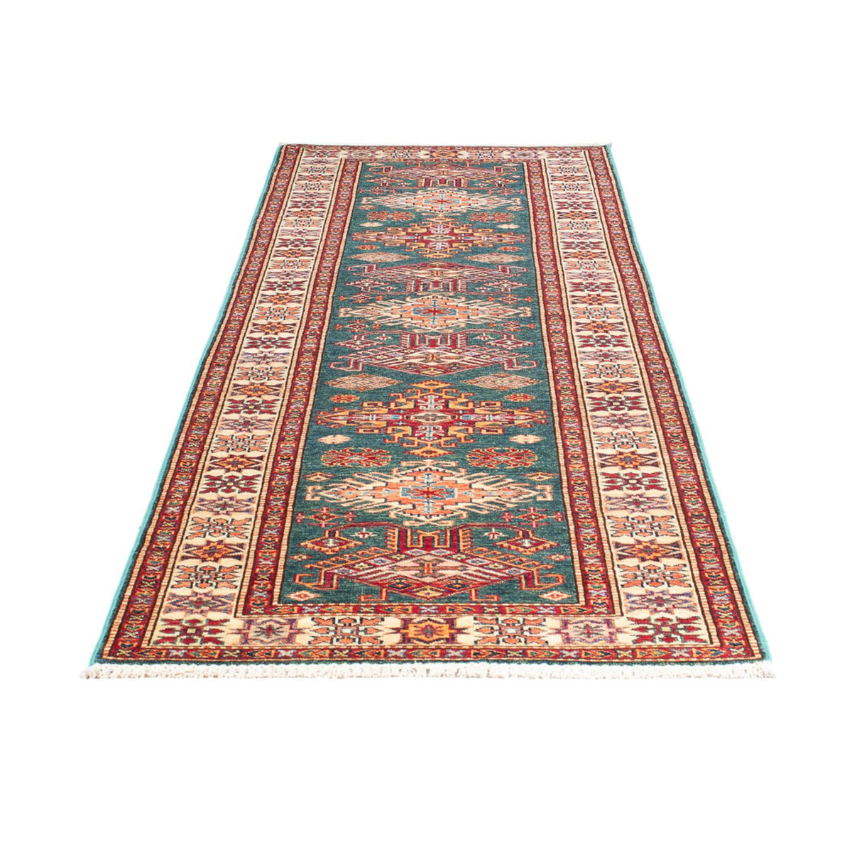 Tappeto corsia Tappeto Ziegler - Kazak - 298 x 82 cm - multicolore