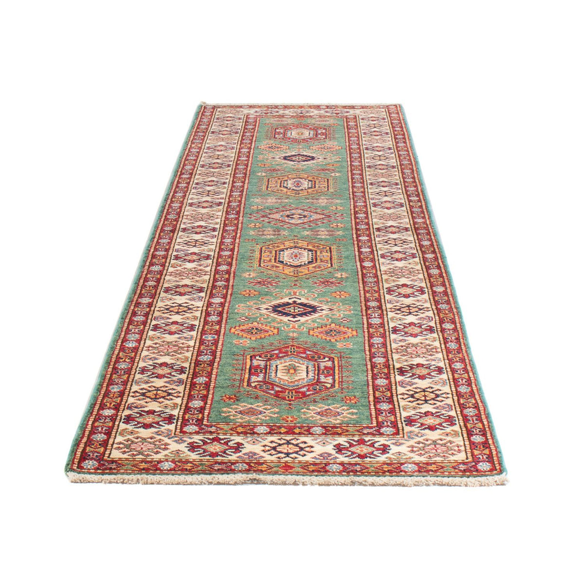 Tappeto corsia Tappeto Ziegler - Kazak - 311 x 77 cm - verde