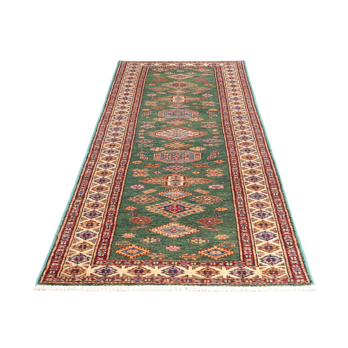 Tappeto corsia Tappeto Ziegler - Kazak - 295 x 76 cm - verde