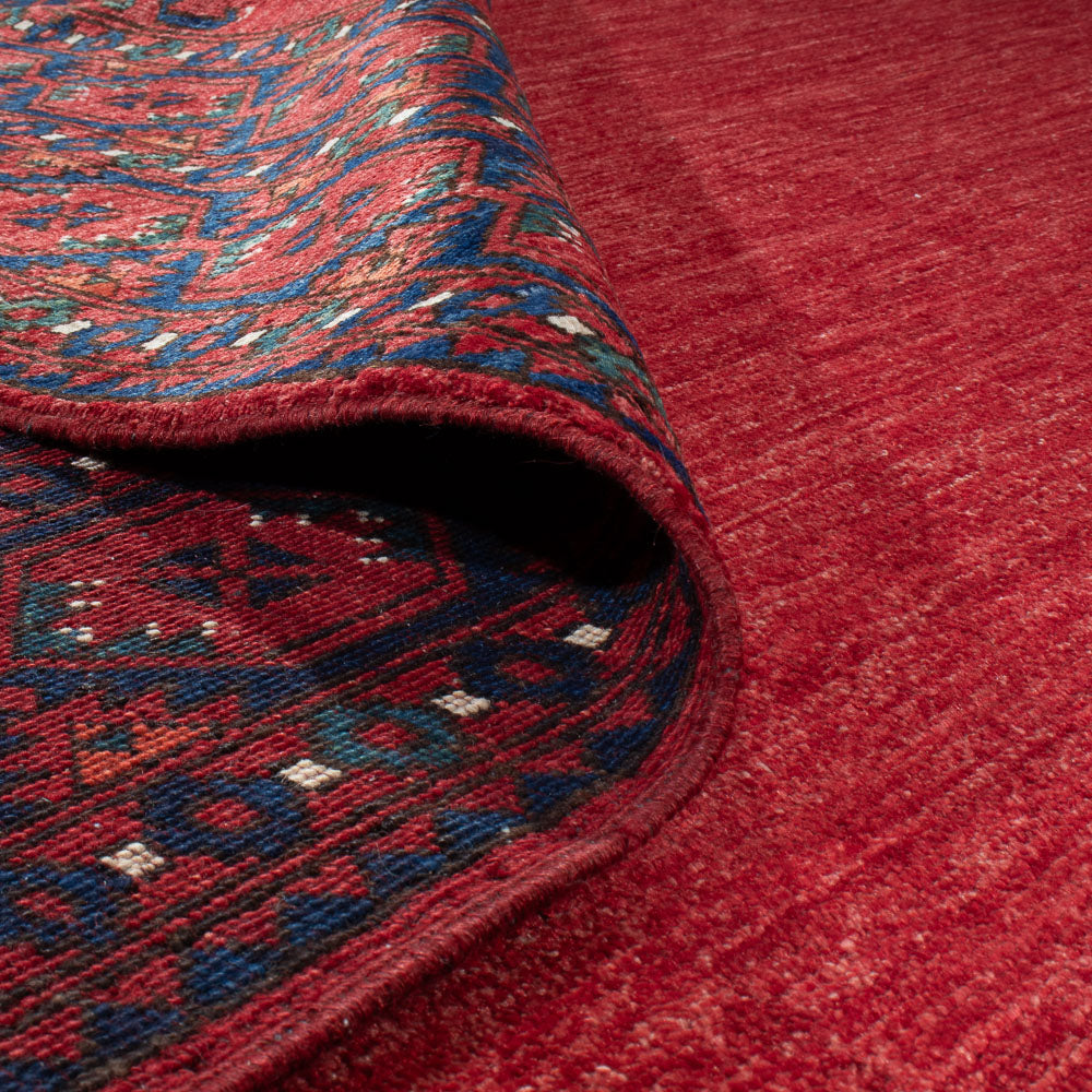 Tappeto afgano - Kunduz - 313 x 259 cm - rosso