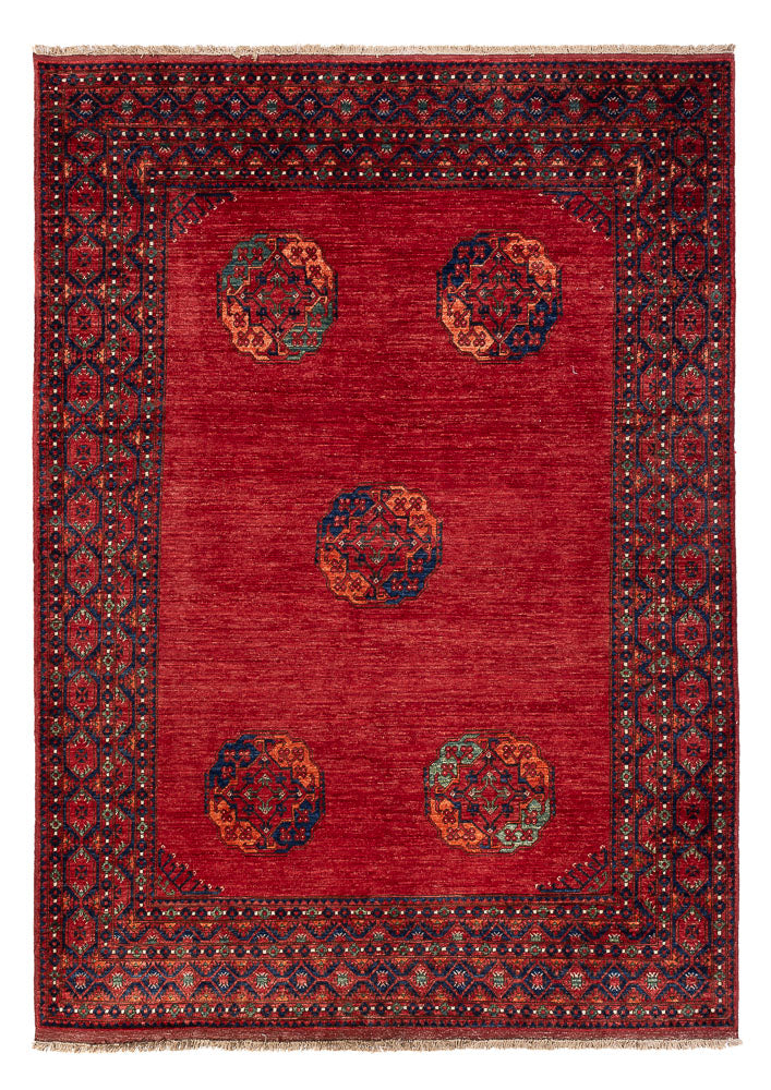 Tappeto afgano - Kunduz - 291 x 212 cm - rosso