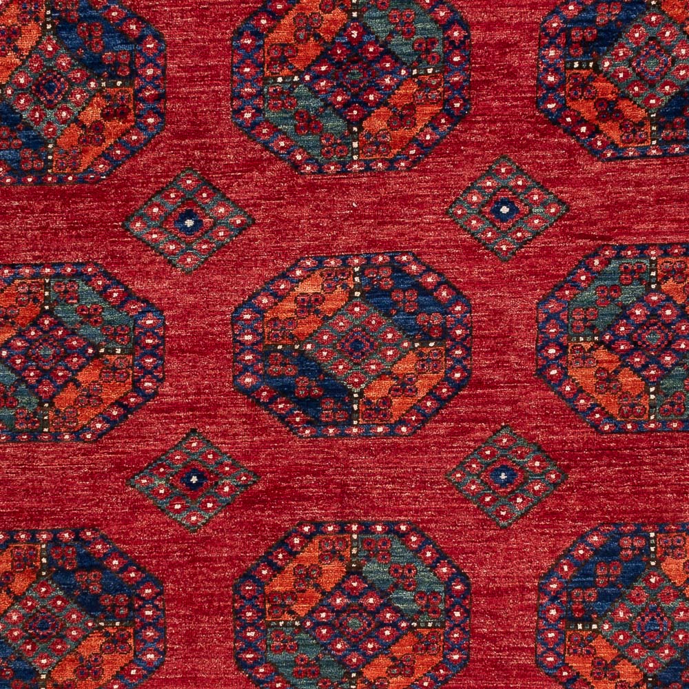 Tappeto afgano - Kunduz - 297 x 207 cm - rosso