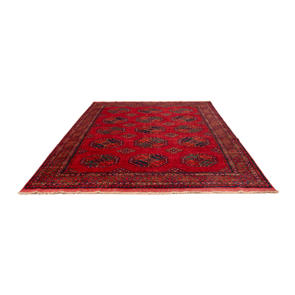 Tappeto afgano - Kunduz - 297 x 207 cm - rosso