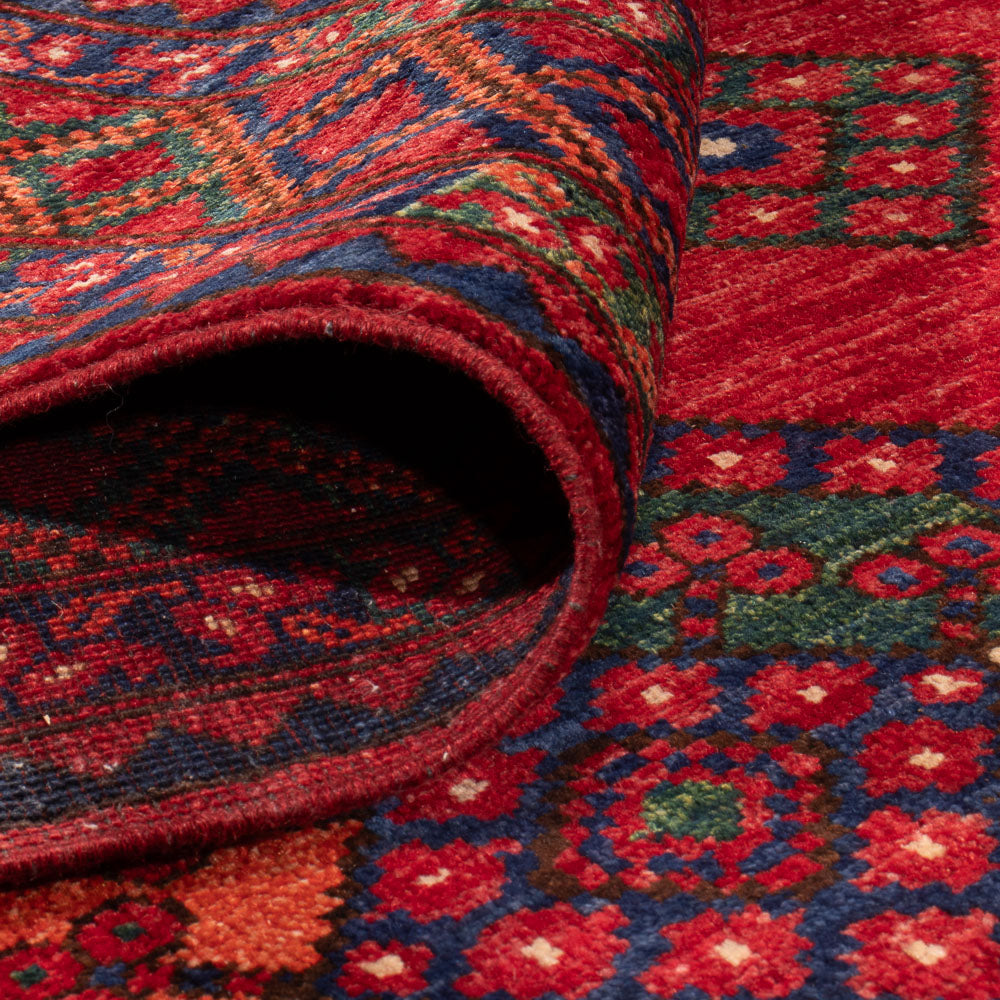 Tappeto afgano - Kunduz - 310 x 206 cm - rosso