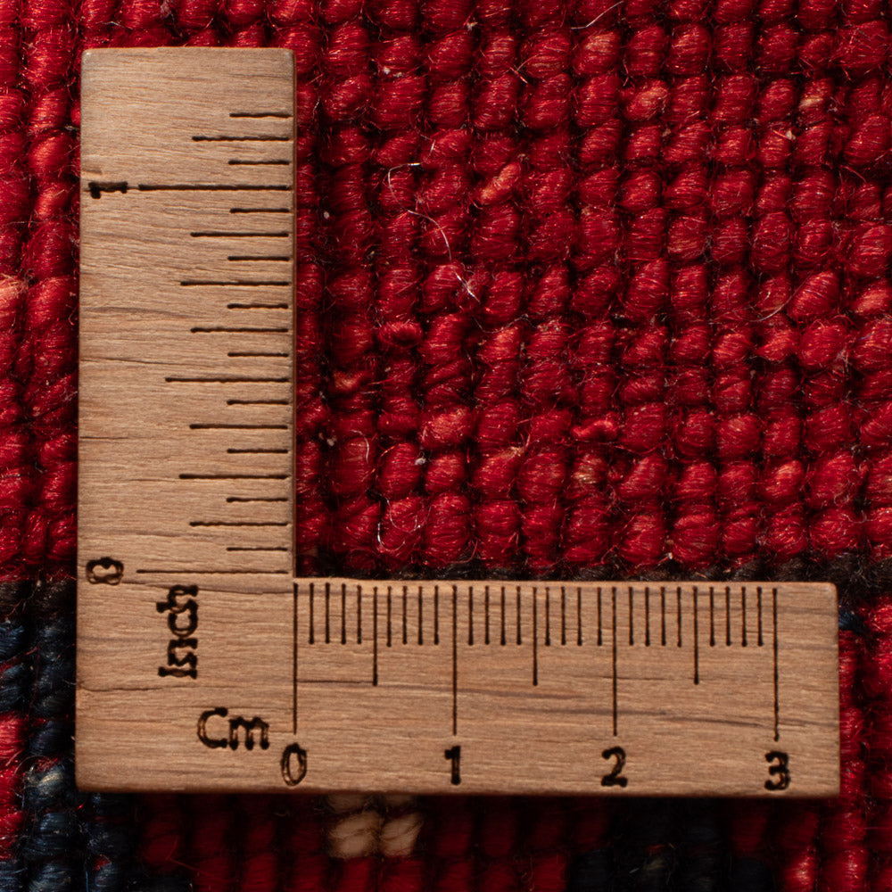 Tappeto corsia Tappeto afgano - Kunduz - 291 x 87 cm - rosso